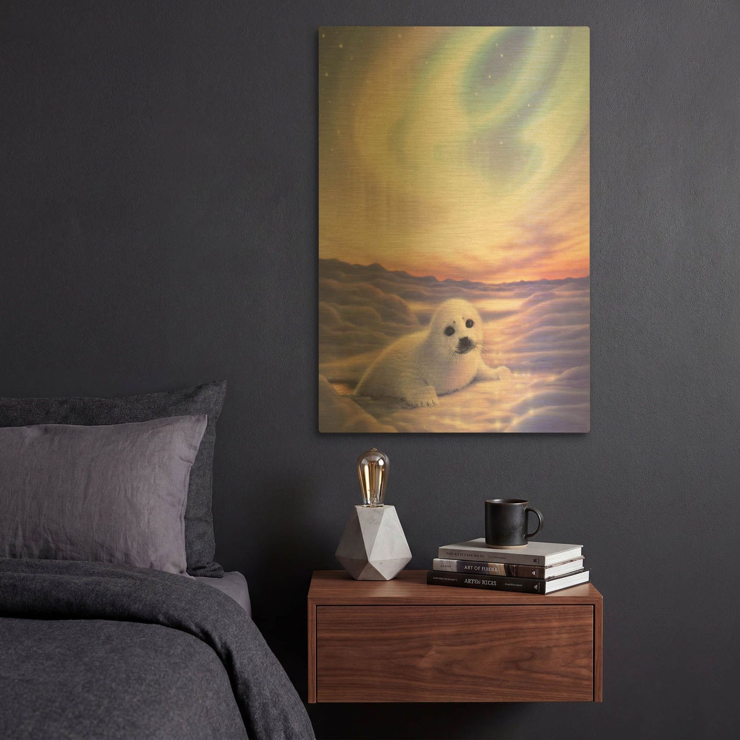 'Baby' By Kirk Reinert Gold Metal Wall Art