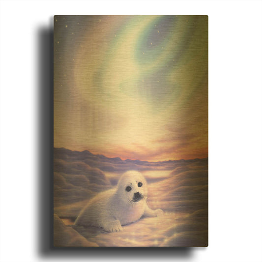 'Baby' By Kirk Reinert Gold Metal Wall Art