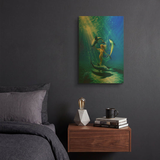 'Dance Of Joy' By Kirk Reinert Gold Metal Wall Art