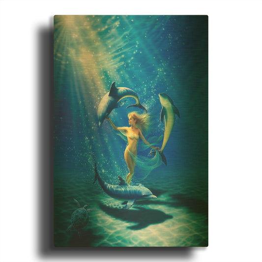 'Dance Of Joy' By Kirk Reinert Gold Metal Wall Art
