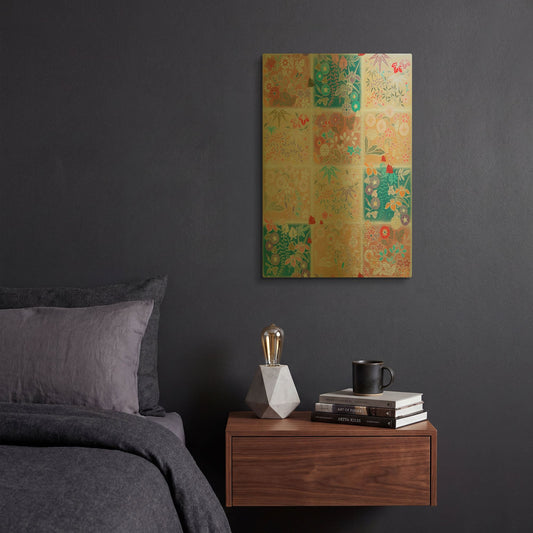 'Season Word' By Zigen Tanabe Gold Metal Wall Art