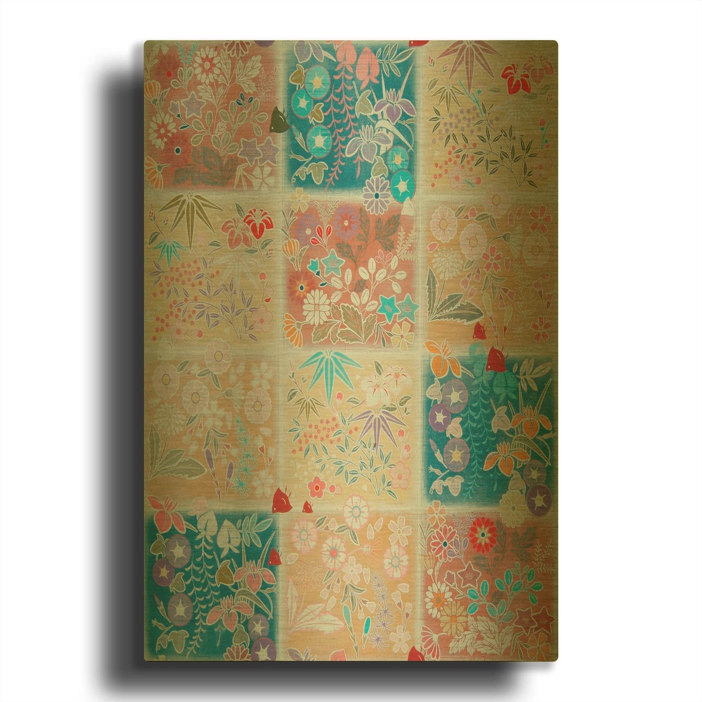 'Season Word' By Zigen Tanabe Gold Metal Wall Art