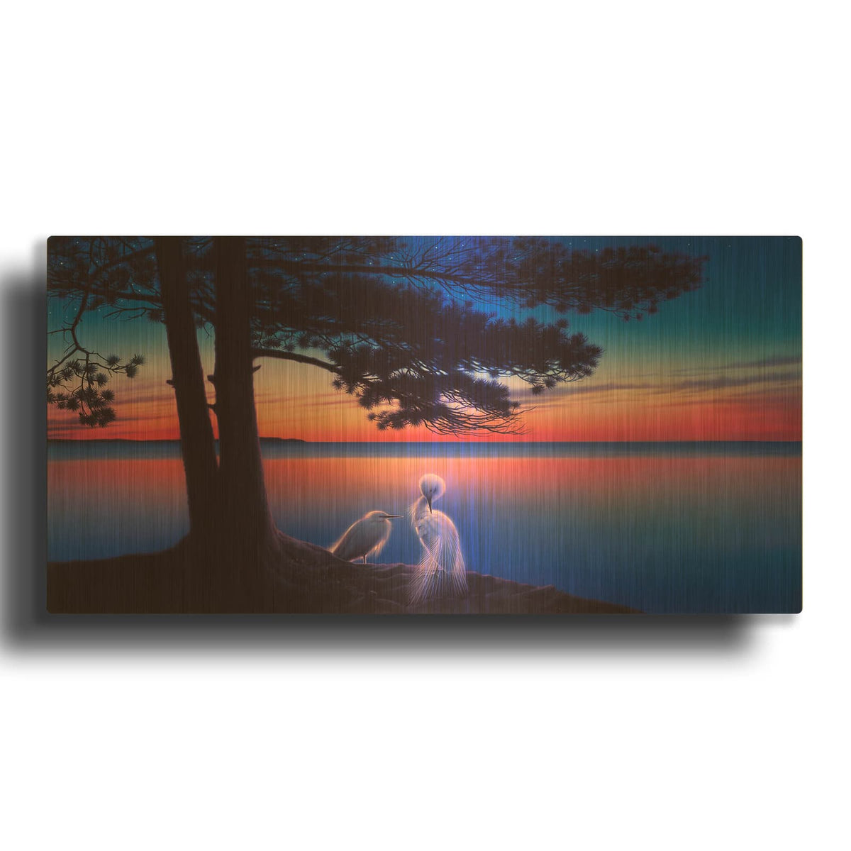 'Serenity' By Kirk Reinert Gold Metal Wall Art