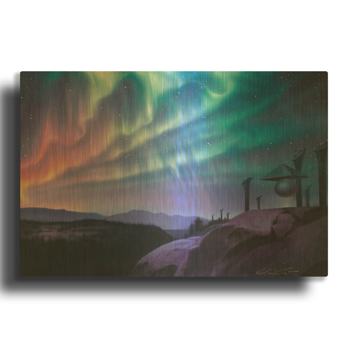 'Skywatchers' By Kirk Reinert Gold Metal Wall Art
