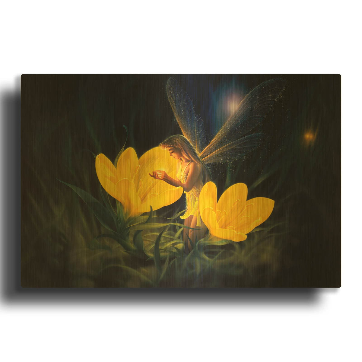 'Night Harvest-C' By Kirk Reinert Gold Metal Wall Art