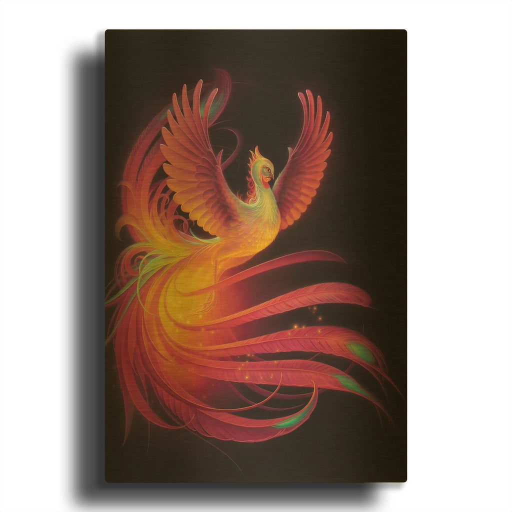 'Phoenix' By Kirk Reinert Gold Metal Wall Art
