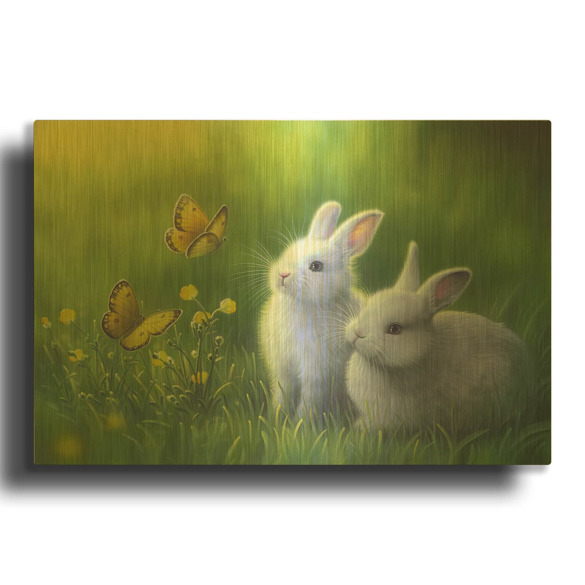 'Buttercups' By Kirk Reinert Gold Metal Wall Art