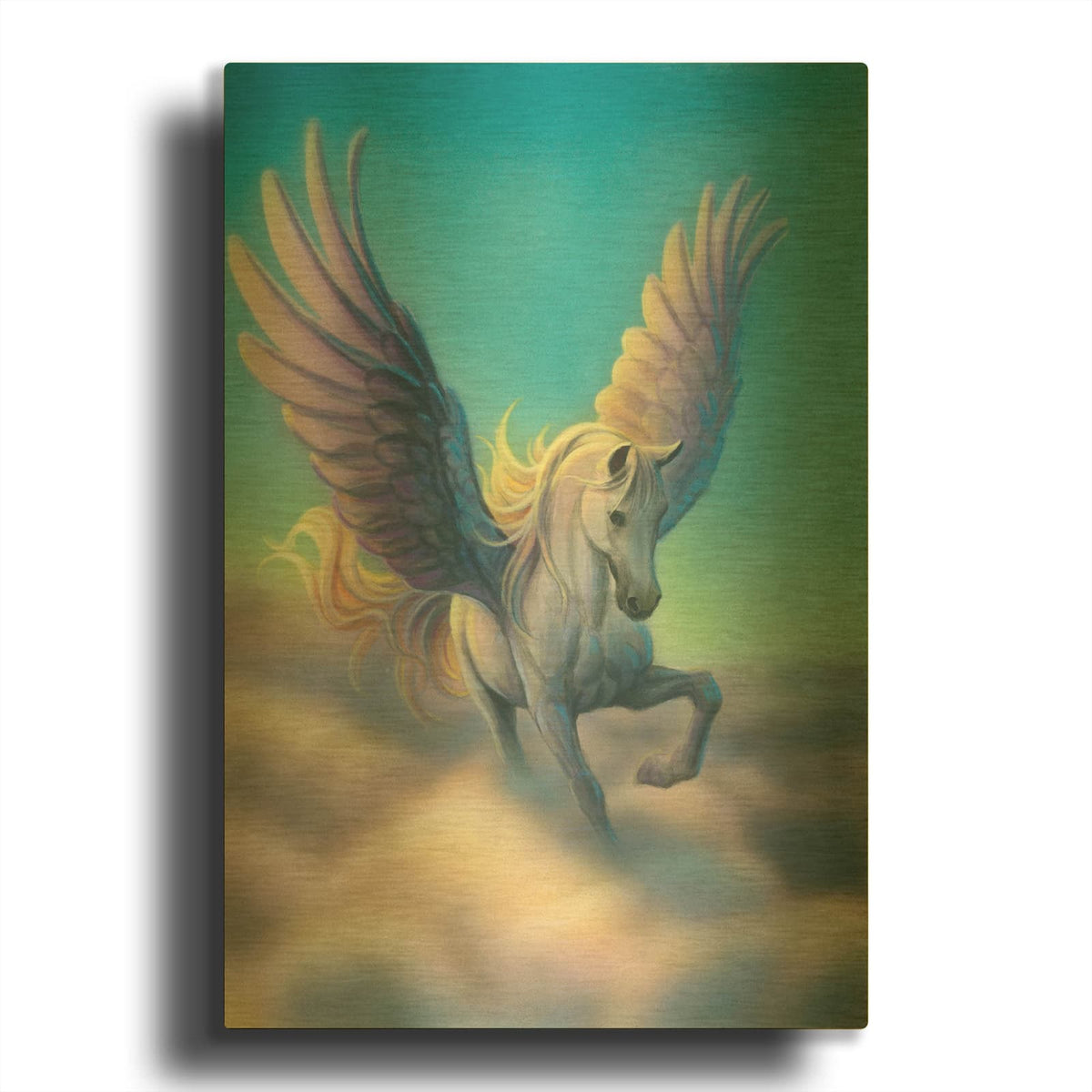 'Pegasus' By Kirk Reinert Gold Metal Wall Art