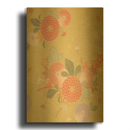 'Autumn' By Zigen Tanabe Gold Metal Wall Art