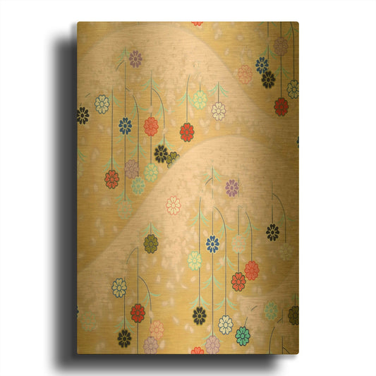 'Cherry Mountain' By Zigen Tanabe Gold Metal Wall Art