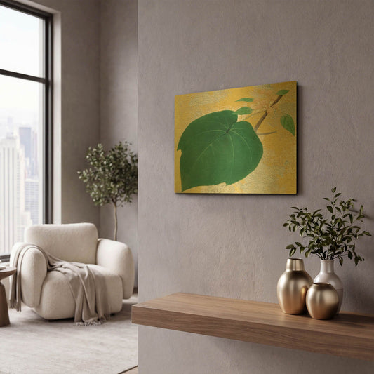'Paulownia' By Zigen Tanabe Gold Metal Wall Art