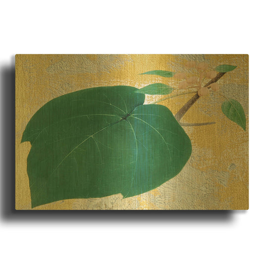 'Paulownia' By Zigen Tanabe Gold Metal Wall Art