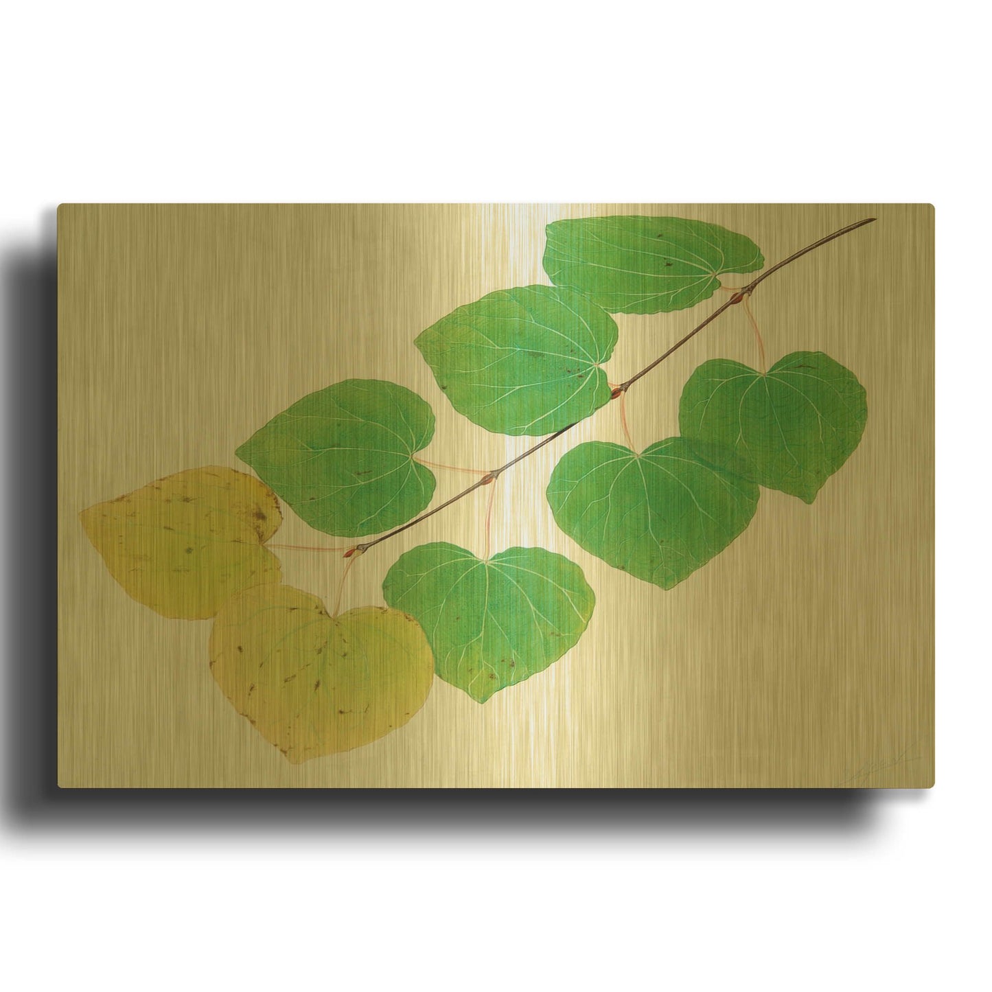'Katura' By Zigen Tanabe Gold Metal Wall Art