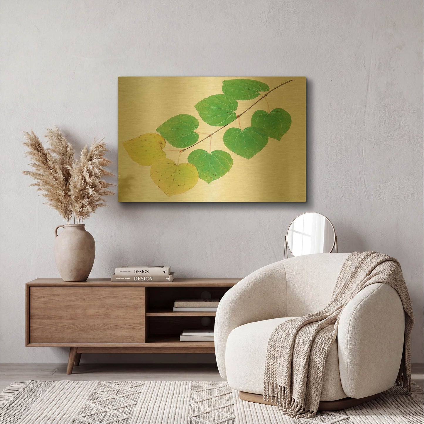 'Katura' By Zigen Tanabe Gold Metal Wall Art