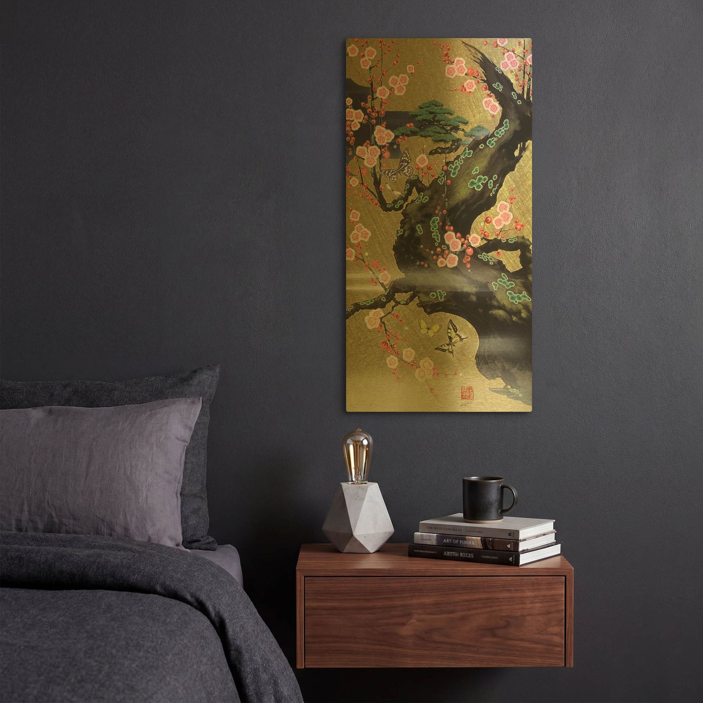 'Mugen 2' By Zigen Tanabe Gold Metal Wall Art