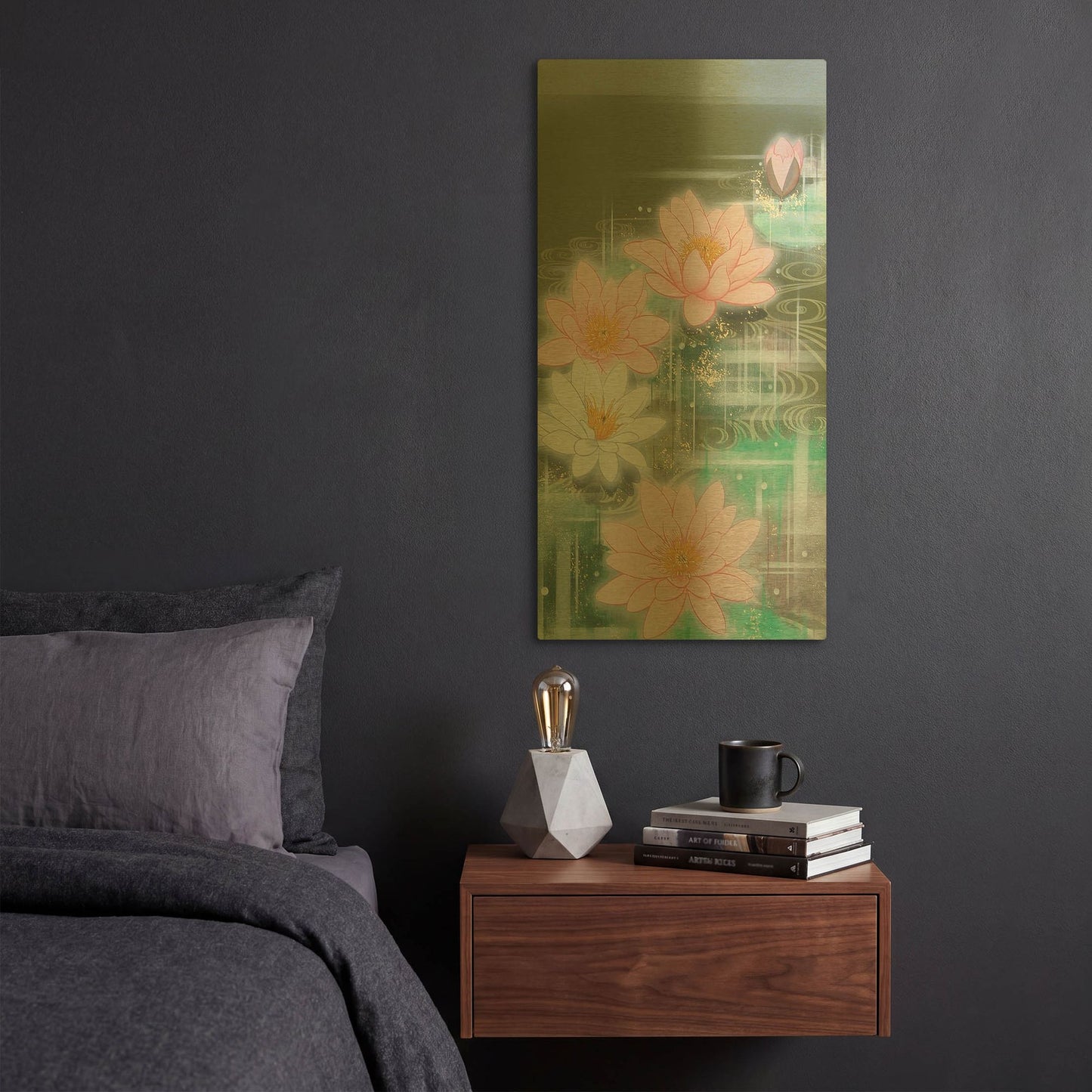 'Nothing I' By Zigen Tanabe Gold Metal Wall Art