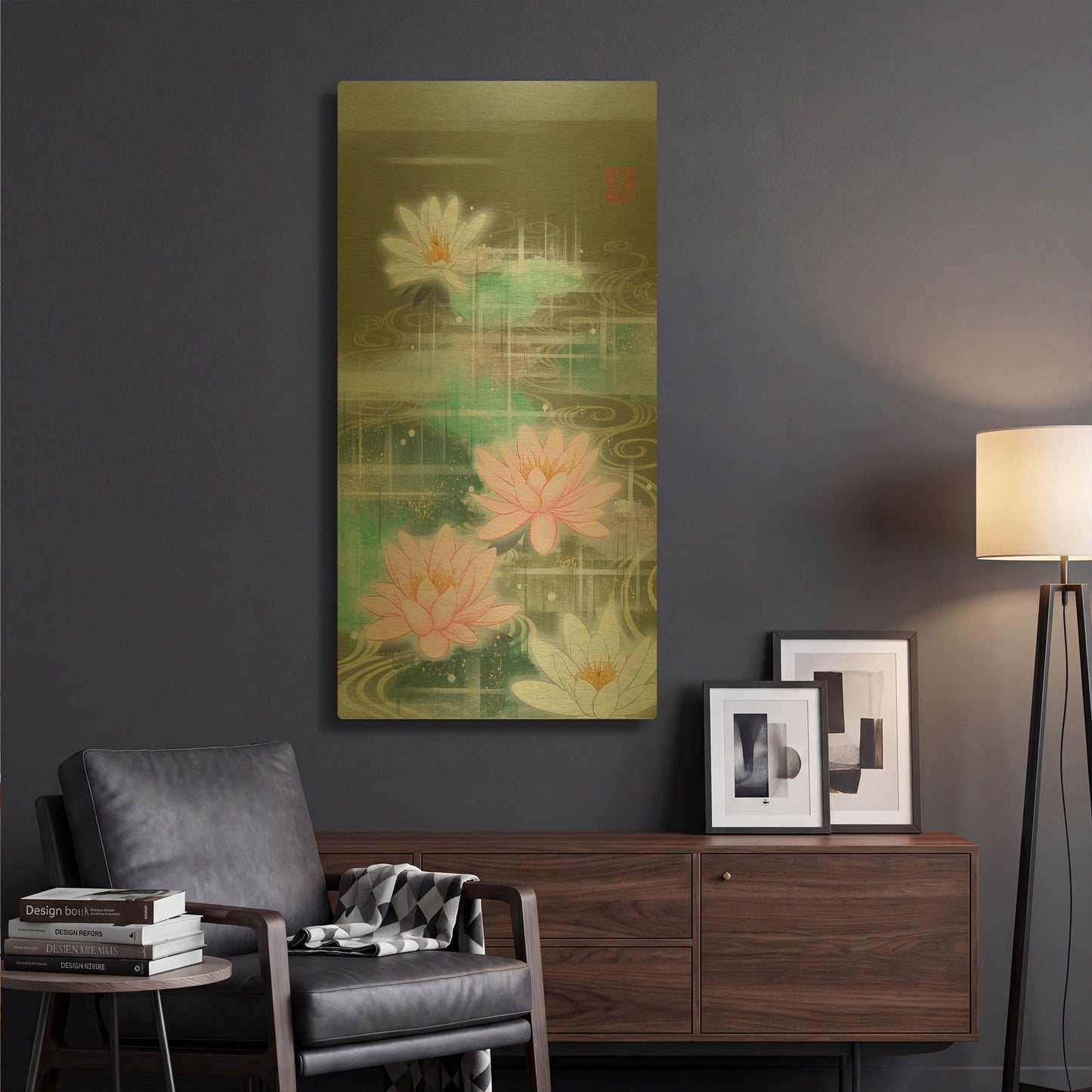 'Nothing II' By Zigen Tanabe Gold Metal Wall Art