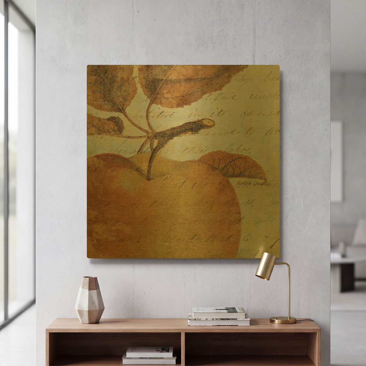 'Joli Fruit I' By NBL Studio Gold Metal Wall Art