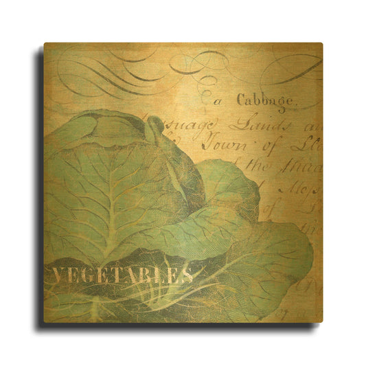 'Veggie II' By NBL Studio Gold Metal Wall Art