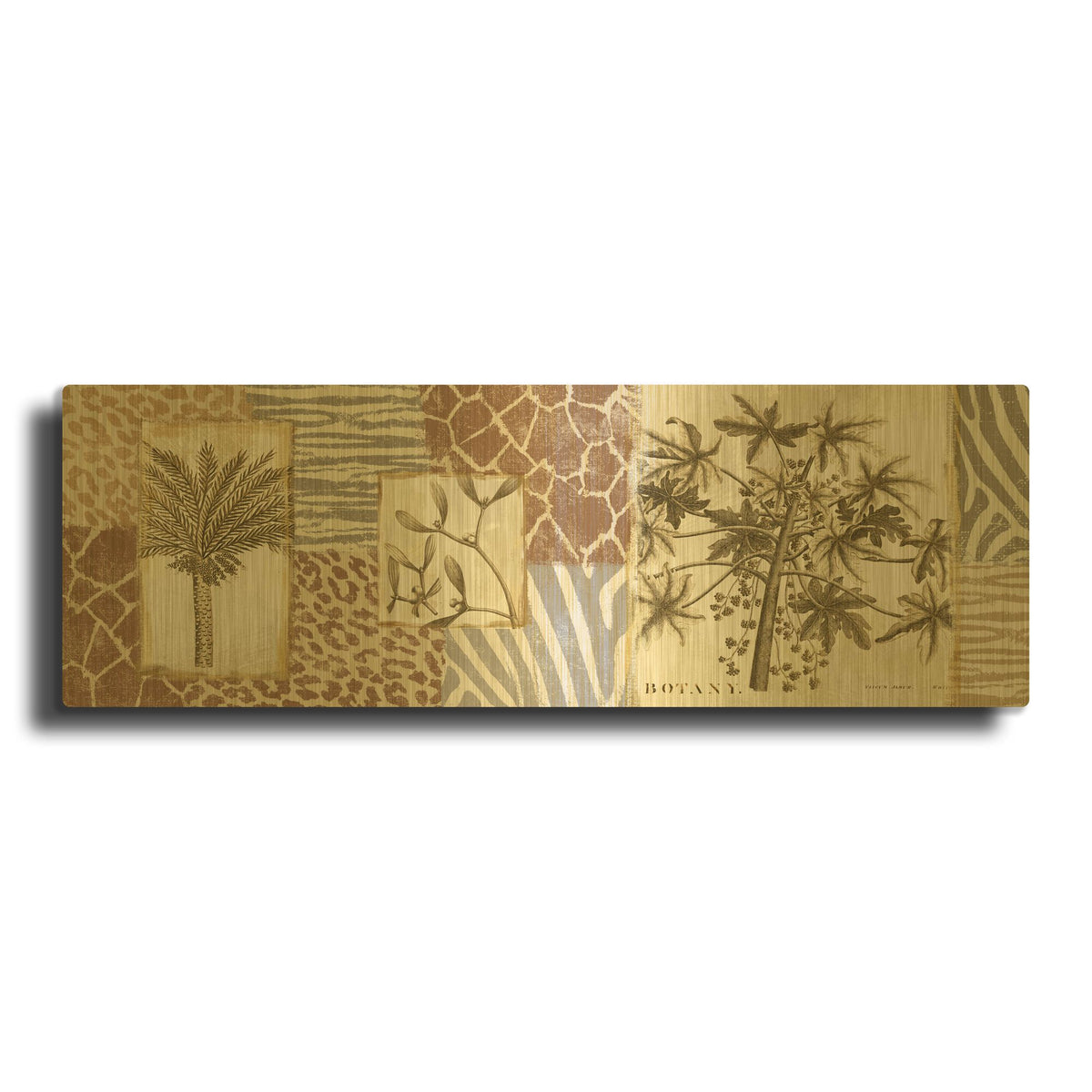 'Serengeti IV' By NBL Studio Gold Metal Wall Art