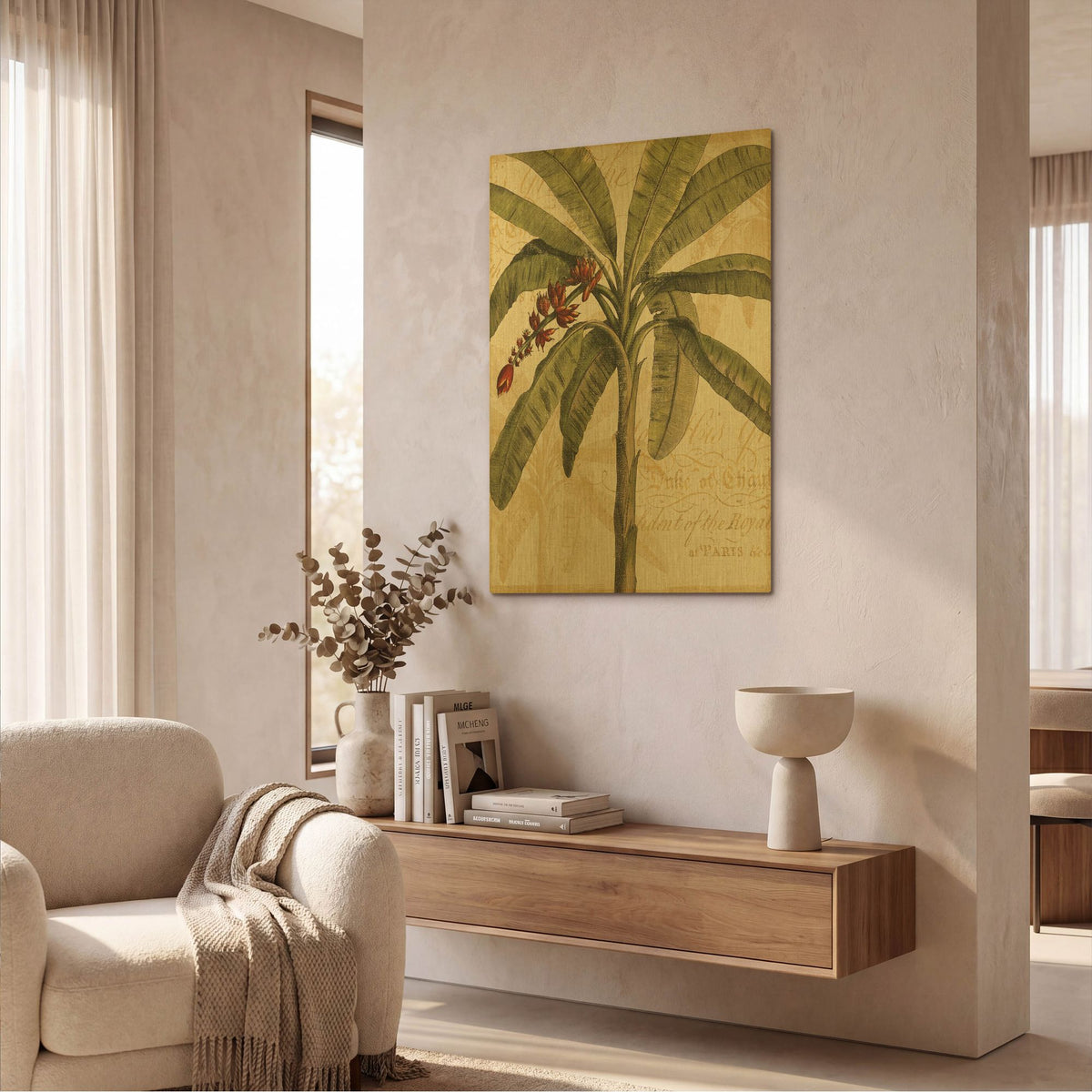 'Royal Palm I' By NBL Studio Gold Metal Wall Art