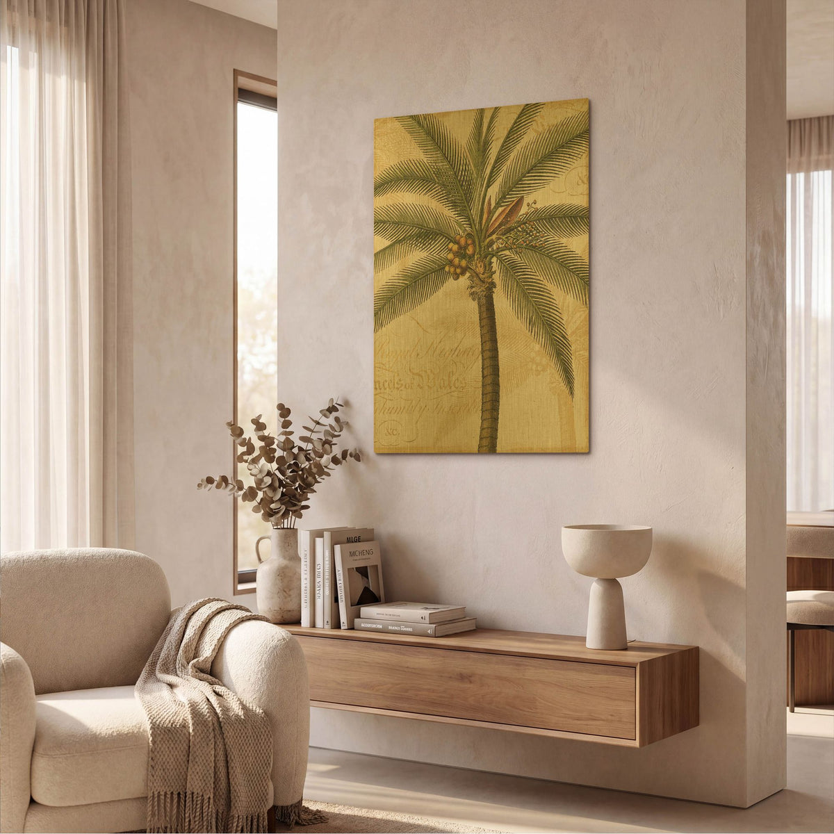 'Royal Palm II' By NBL Studio Gold Metal Wall Art