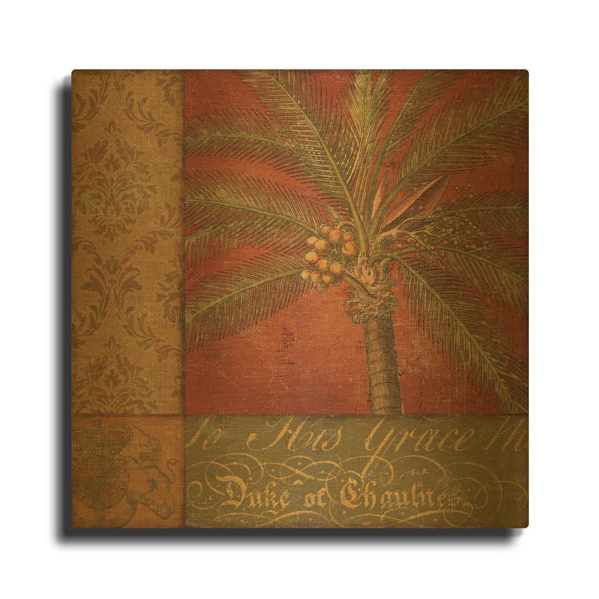 'Golden Palm I' By NBL Studio Gold Metal Wall Art