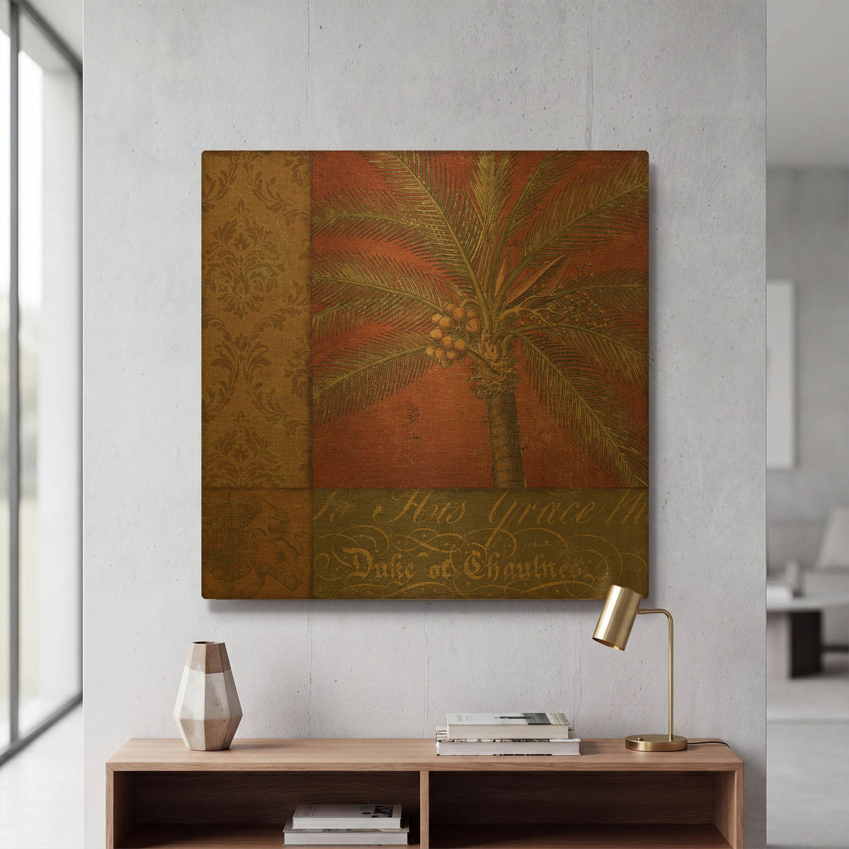 'Golden Palm I' By NBL Studio Gold Metal Wall Art