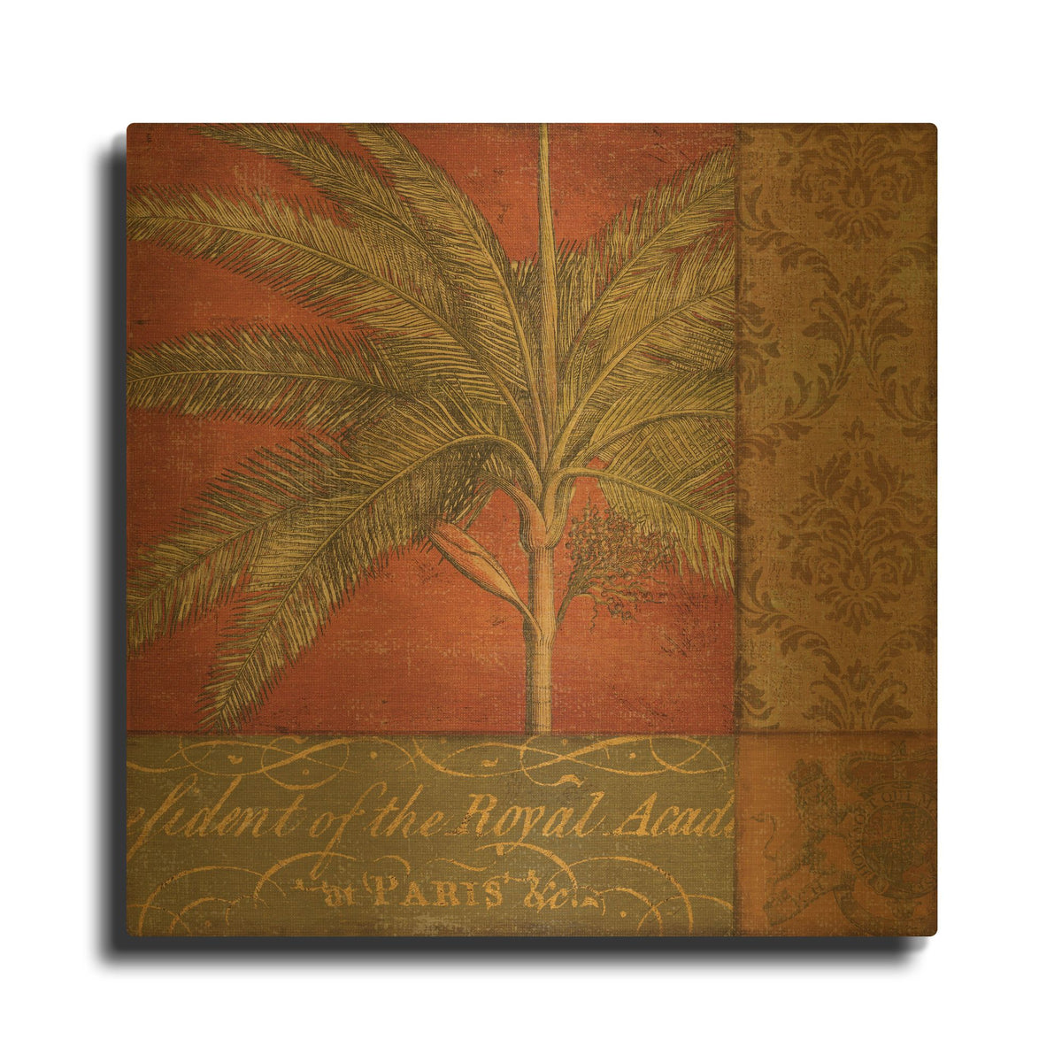 'Golden Palm II' By NBL Studio Gold Metal Wall Art