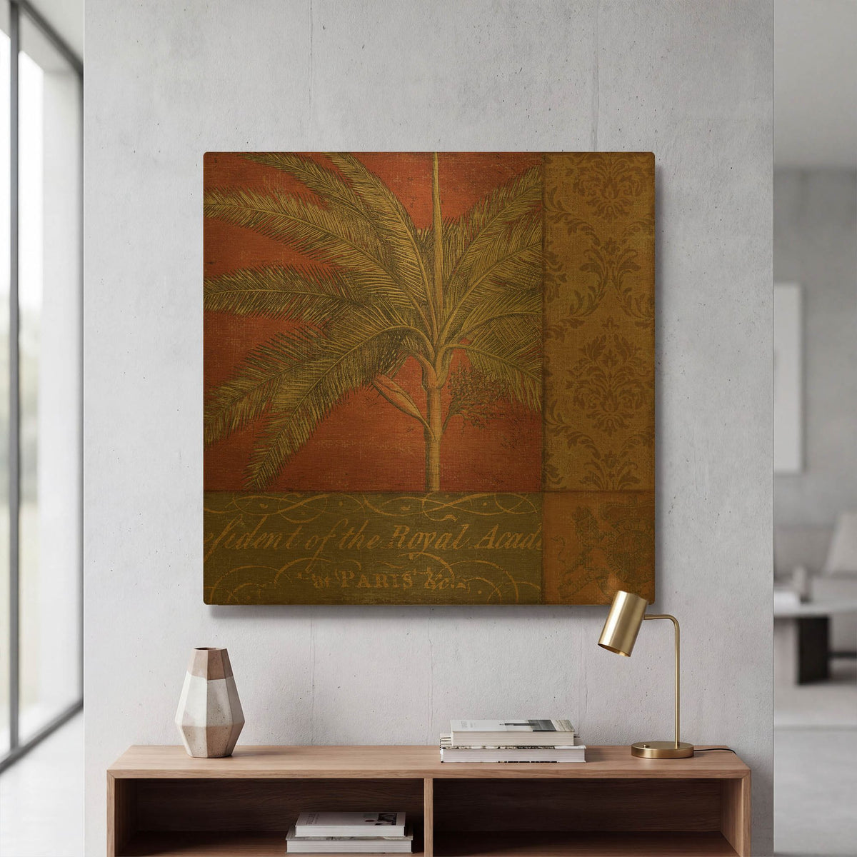'Golden Palm II' By NBL Studio Gold Metal Wall Art