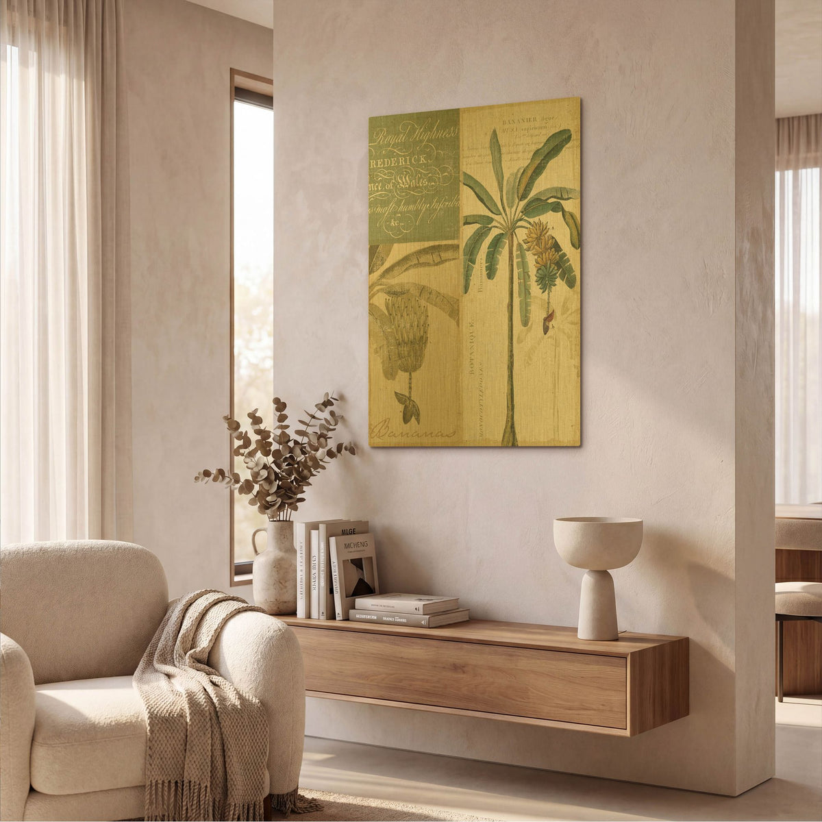'Palm Study I' By NBL Studio Gold Metal Wall Art