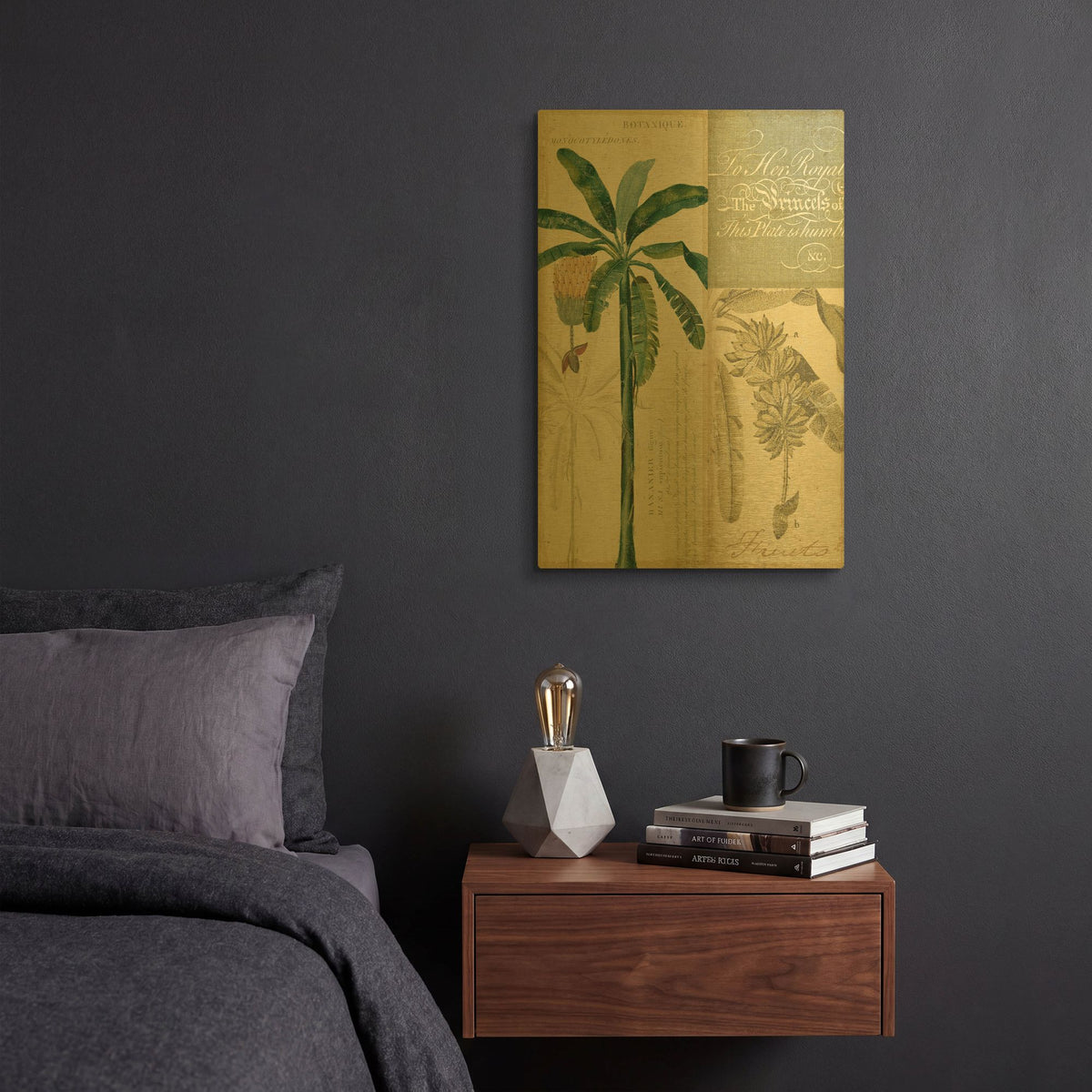 'Palm Study II' By NBL Studio Gold Metal Wall Art