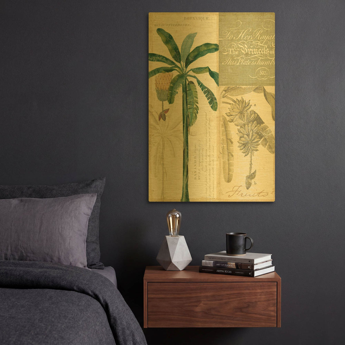 'Palm Study II' By NBL Studio Gold Metal Wall Art