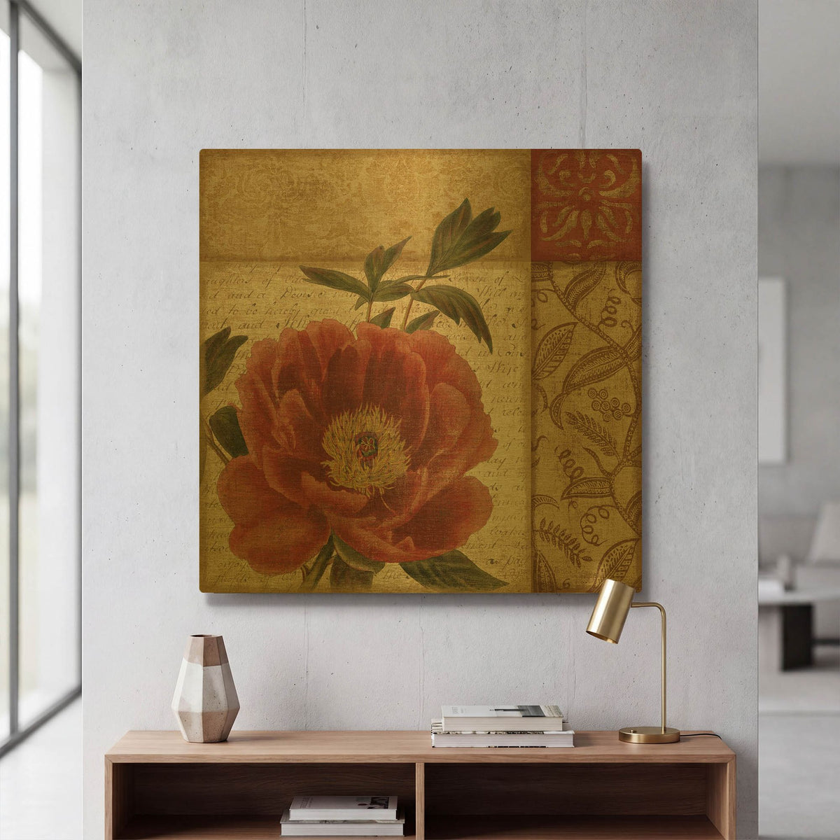 'Classic Tones II' By NBL Studio Gold Metal Wall Art