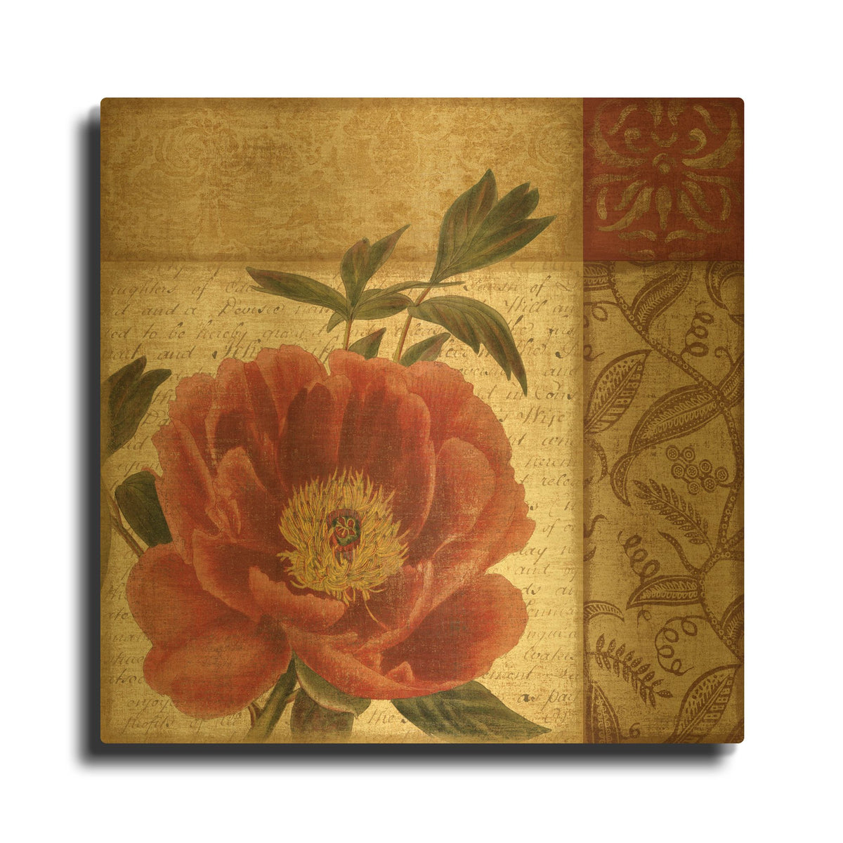 'Classic Tones II' By NBL Studio Gold Metal Wall Art