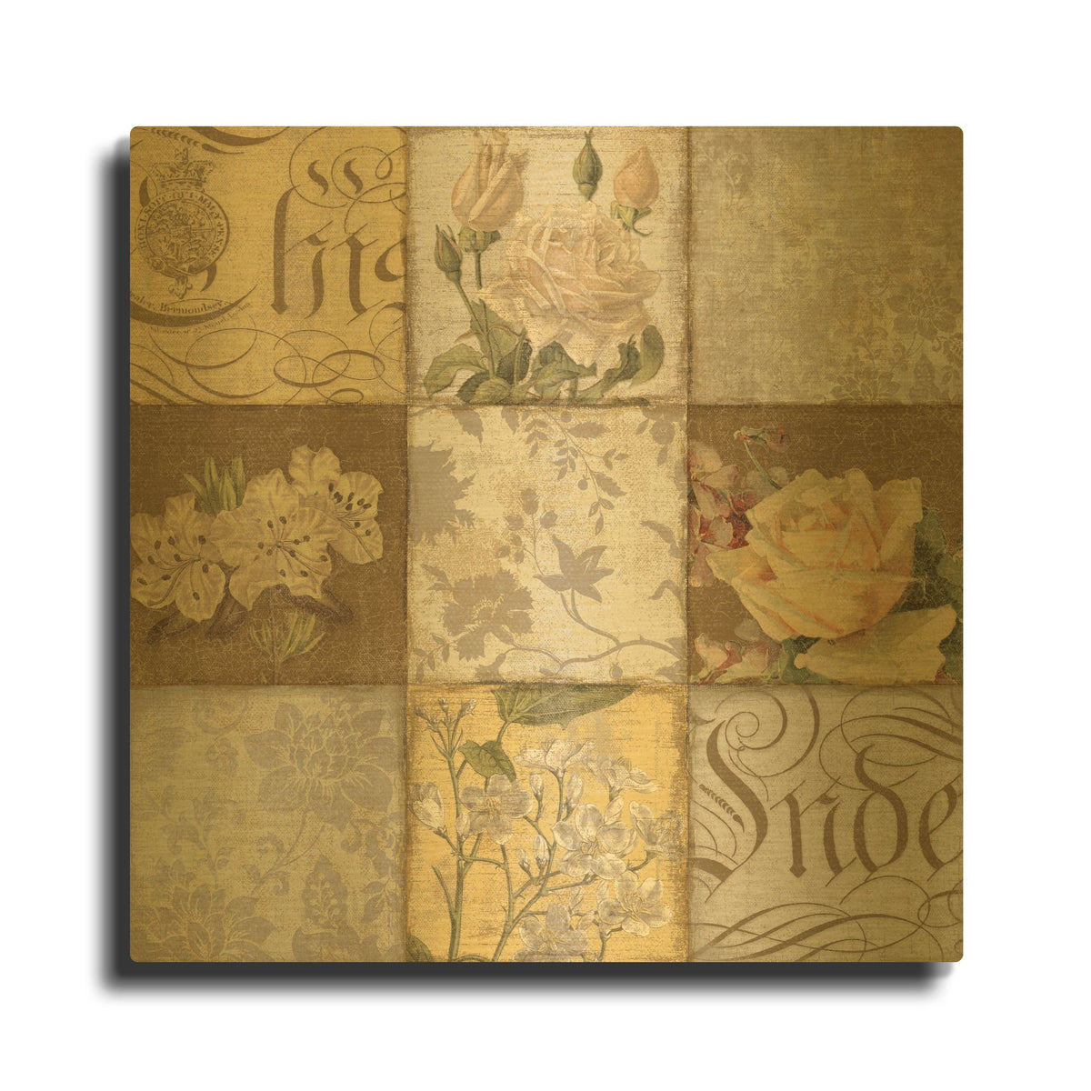 'Soft Lavender I' By NBL Studio Gold Metal Wall Art