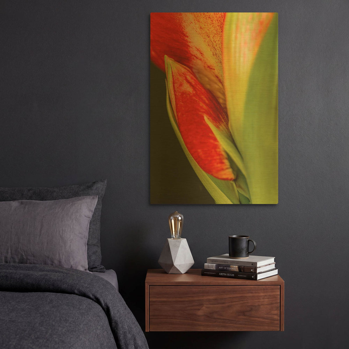 'Amaryllis' By Pamela Plummer Gold Metal Wall Art