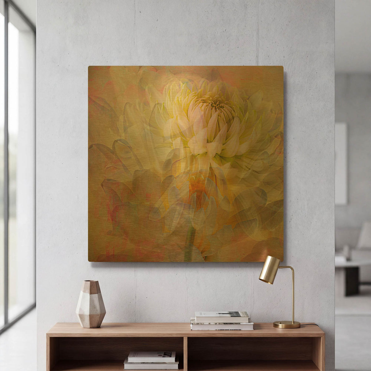 'Cotton Candy' By Pamela Plummer Gold Metal Wall Art