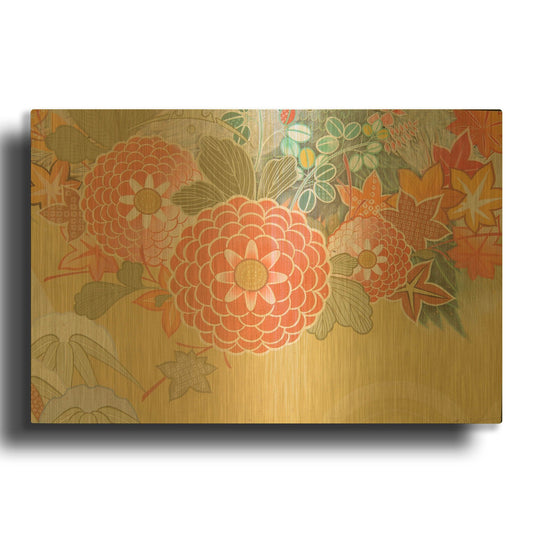 'Fukaaki' By Zigen Tanabe Gold Metal Wall Art