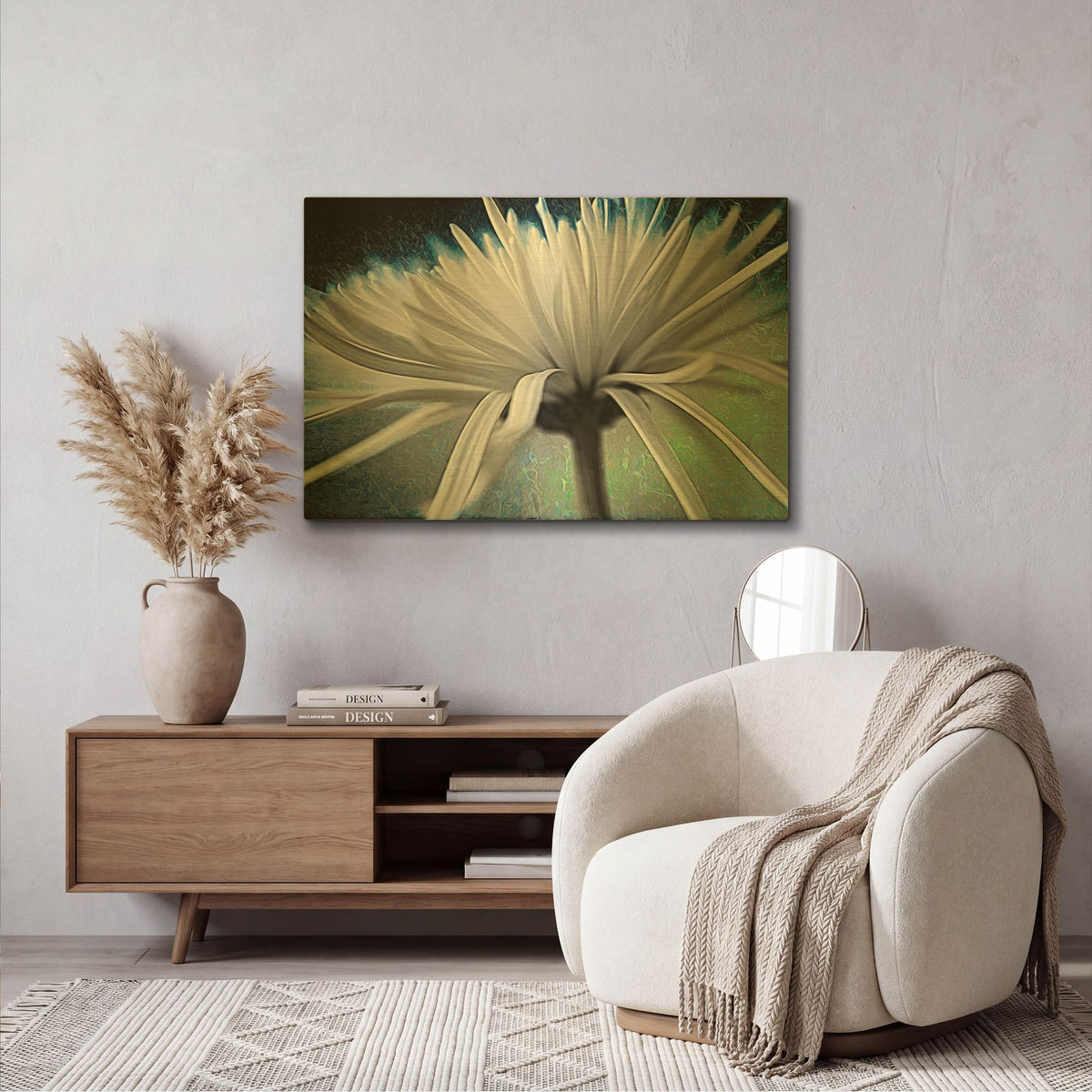 'Explosion 2' By Pamela Plummer Gold Metal Wall Art