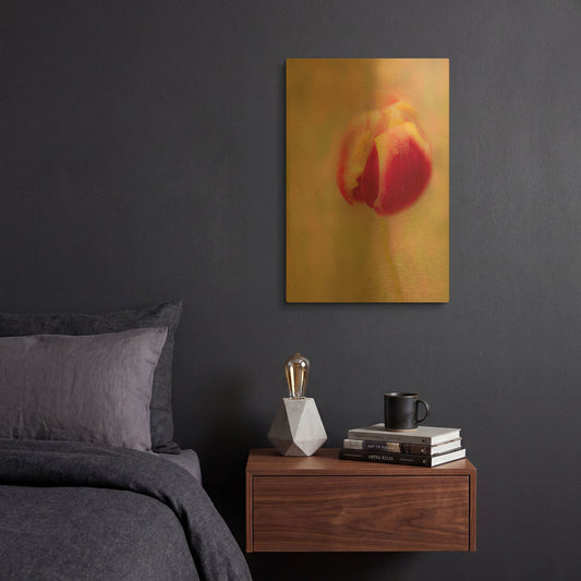 'First Bloom' By Pamela Plummer Gold Metal Wall Art