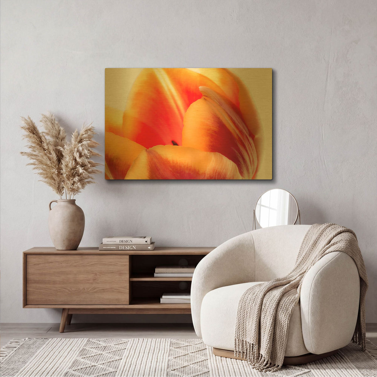 'Just A Peek' By Pamela Plummer Gold Metal Wall Art