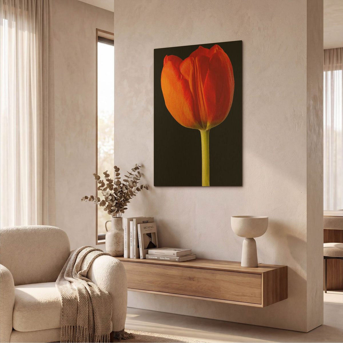 'Lady In Red' By Pamela Plummer Gold Metal Wall Art