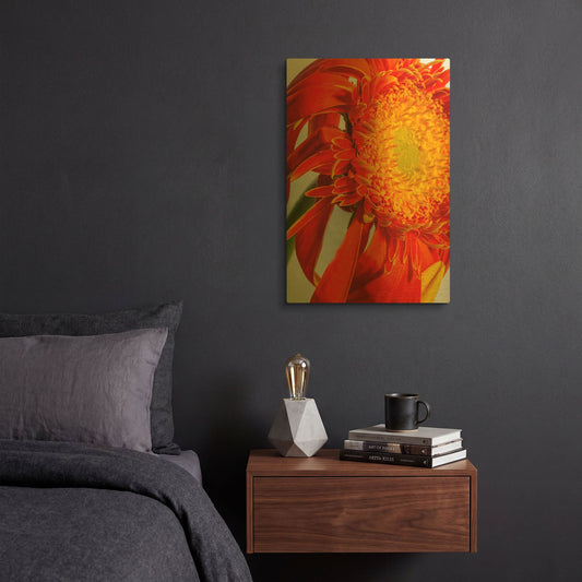 'Last Bloom' By Pamela Plummer Gold Metal Wall Art