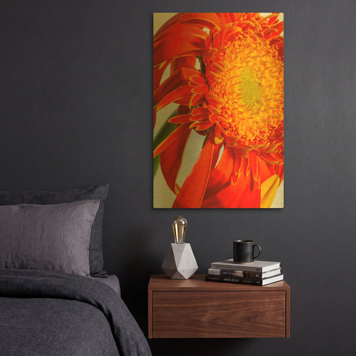 'Last Bloom' By Pamela Plummer Gold Metal Wall Art
