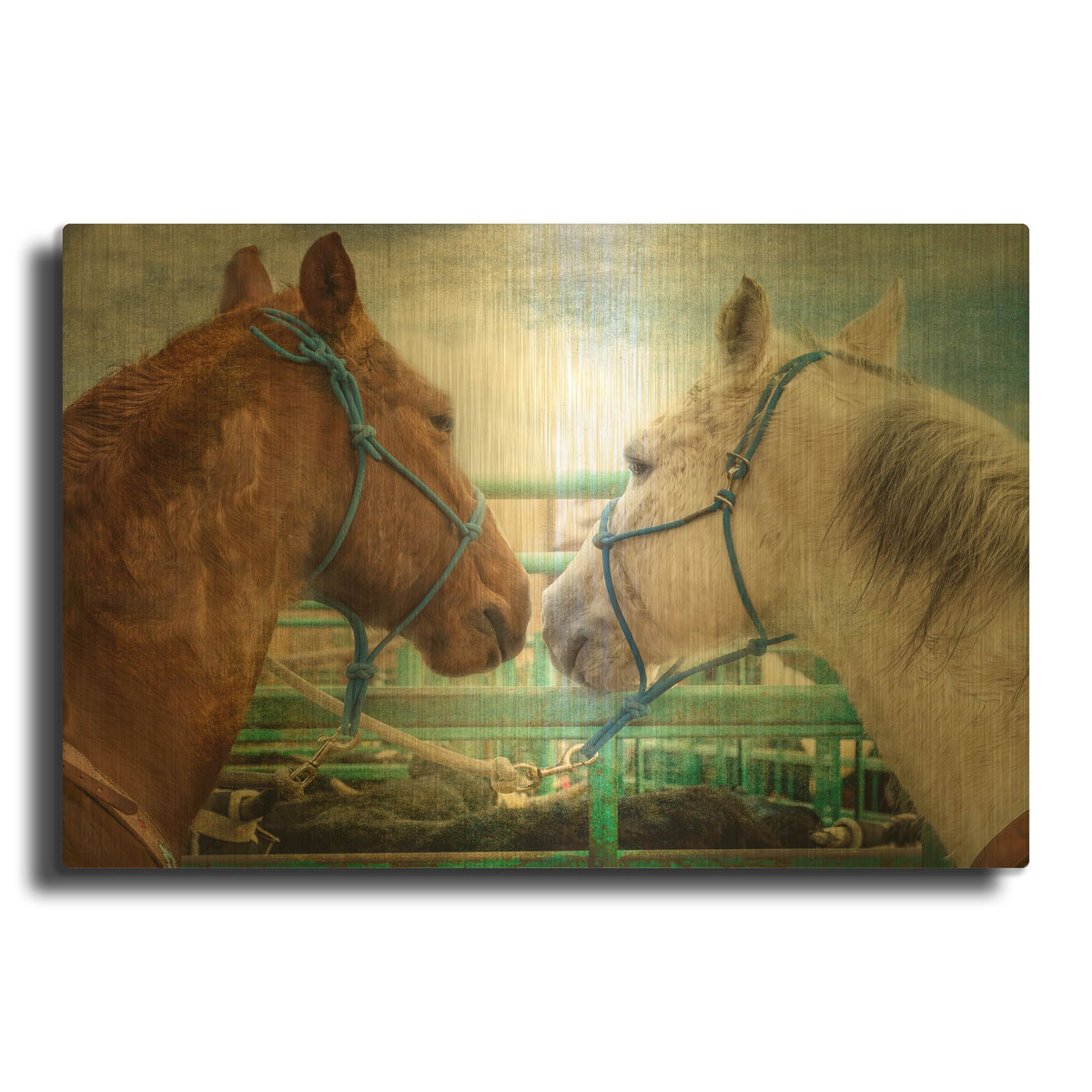 'Love Is In The Air' By Pamela Plummer Gold Metal Wall Art