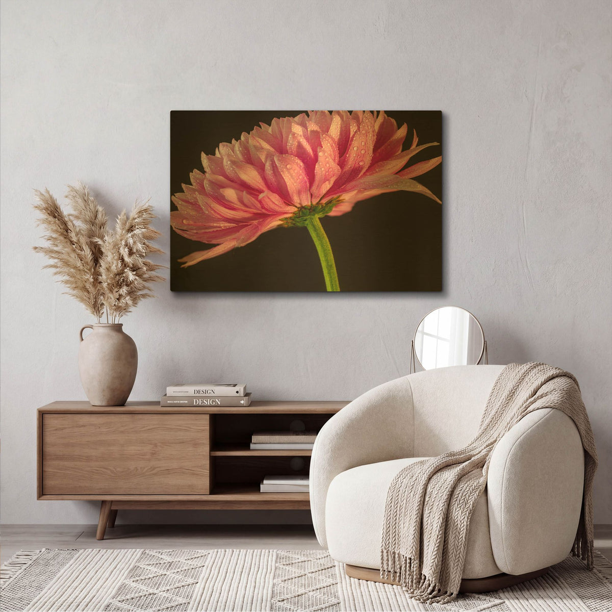 'Mum With Water Droplets' By Pamela Plummer Gold Metal Wall Art