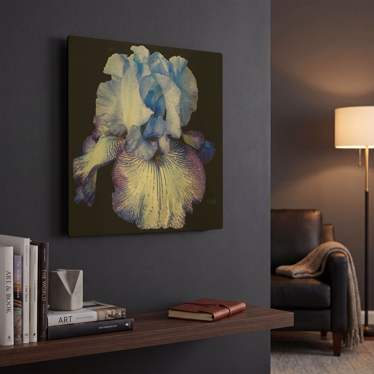 'Ooh Iris' By Pamela Plummer Gold Metal Wall Art