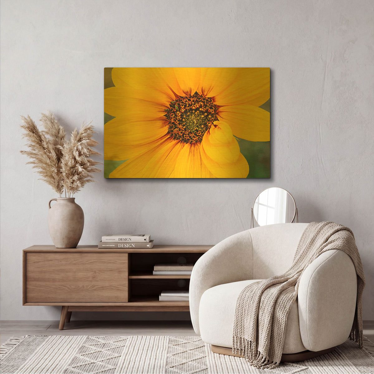 'Petal Gone Wild' By Pamela Plummer Gold Metal Wall Art