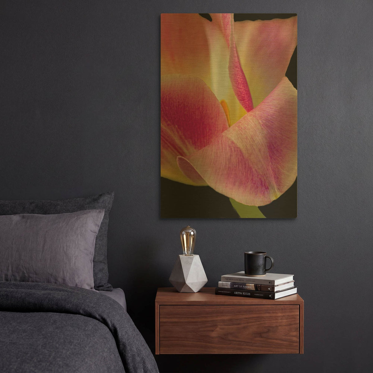 'Pretty In Pink' By Pamela Plummer Gold Metal Wall Art